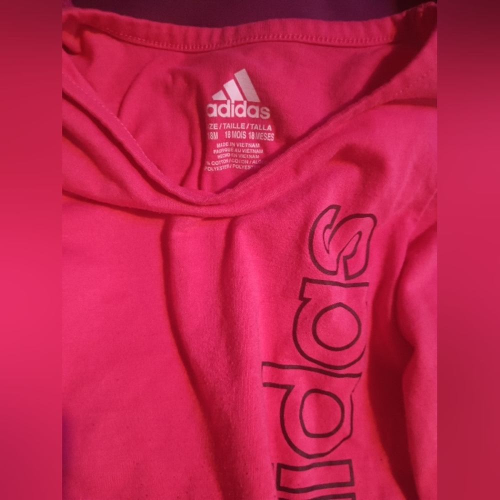 Adidas Kids Pink Shirt